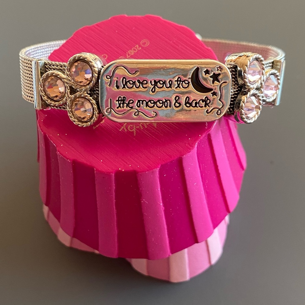 “I love you to the moon & back” bracelet.